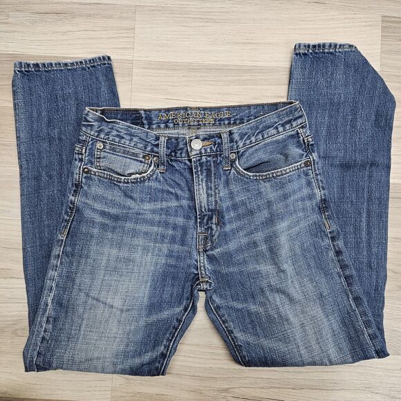 AMERICAN EAGLE Mens Straight Leg Slim Denim Jeans Size 29 - Picture 2 of 4